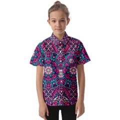 Good Vibes Brain Kids  Short Sleeve Shirt by ConteMonfrey