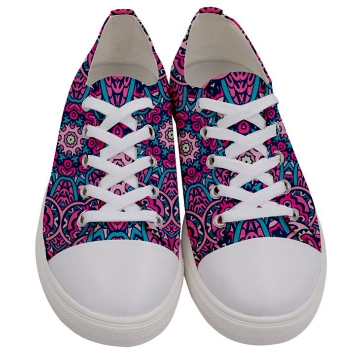 Good Vibes Brain Women s Low Top Canvas Sneakers