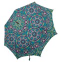 Green, Blue And Pink Mandala  Hook Handle Umbrellas (Small) View2