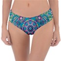 Green, Blue And Pink Mandala  Reversible Classic Bikini Bottoms View1