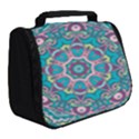 Green, Blue And Pink Mandala  Full Print Travel Pouch (Small) View2