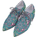 Green, Blue And Pink Mandala  Pointed Oxford Shoes View2