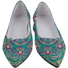 Green, Blue And Pink Mandala  Women s Block Heels  by ConteMonfrey