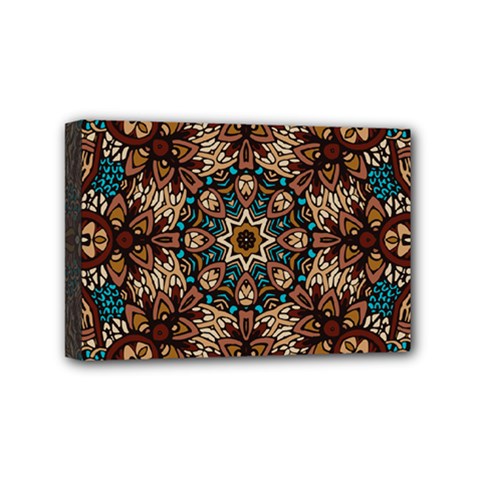 Vintage Vibes Mandala  Mini Canvas 6  X 4  (stretched) by ConteMonfrey