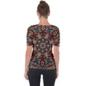 Vintage Vibes Mandala  Shoulder Cut Out Short Sleeve Top View2