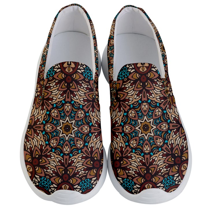 Vintage Vibes Mandala  Men s Lightweight Slip Ons