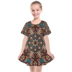 Vintage Vibes Mandala  Kids  Smock Dress by ConteMonfrey