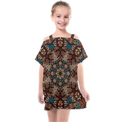 Vintage Vibes Mandala  Kids  One Piece Chiffon Dress by ConteMonfrey