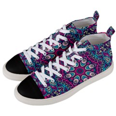 Purple, Blue And Pink Eyes Men s Mid-top Canvas Sneakers by ConteMonfrey