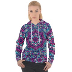 Purple, Blue And Pink Eyes Women s Overhead Hoodie by ConteMonfrey