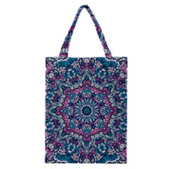 Mandala Flowers  Classic Tote Bag by ConteMonfrey