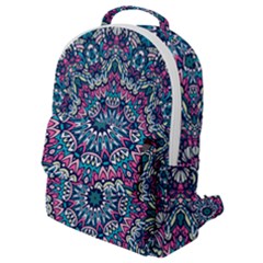 Mandala Flowers  Flap Pocket Backpack (small)