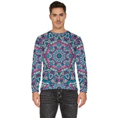 Mandala Flowers  Men s Fleece Sweatshirt