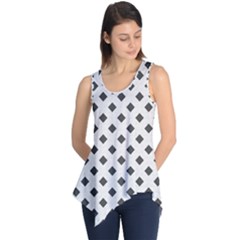 Spades Black And White Sleeveless Tunic by ConteMonfrey