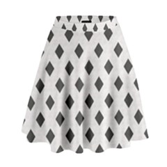 Spades Black And White High Waist Skirt by ConteMonfrey