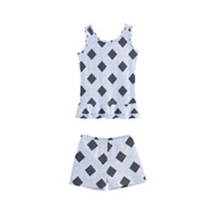 Spades Black And White Kids  Boyleg Swimsuit by ConteMonfrey