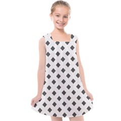 Spades Black And White Kids  Cross Back Dress by ConteMonfrey