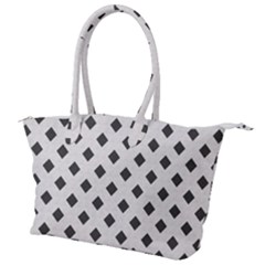 Spades Black And White Canvas Shoulder Bag by ConteMonfrey