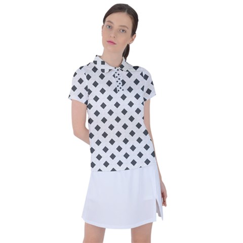 Spades Black And White Women s Polo Tee by ConteMonfrey