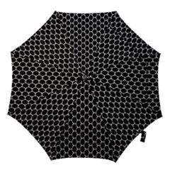 Abstract Beehive Black Hook Handle Umbrellas (medium) by ConteMonfrey