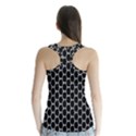 Abstract Beehive Black Racer Back Sports Top View2