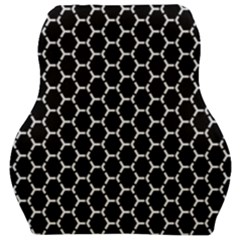 Abstract Beehive Black Car Seat Velour Cushion  by ConteMonfrey