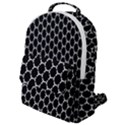 Abstract Beehive Black Flap Pocket Backpack (Small) View1