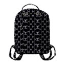 Abstract Beehive Black Flap Pocket Backpack (Small) View3