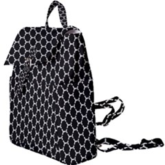 Abstract Beehive Black Buckle Everyday Backpack by ConteMonfrey