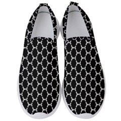 Abstract Beehive Black Men s Slip On Sneakers by ConteMonfrey