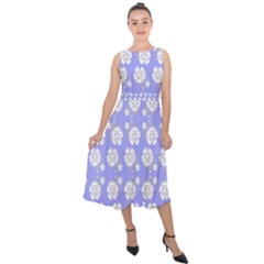 Spring Happiness Midi Tie-back Chiffon Dress by ConteMonfrey