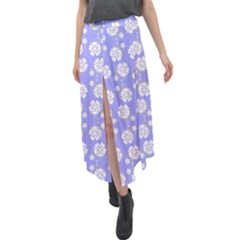 Spring Happiness Velour Split Maxi Skirt by ConteMonfrey