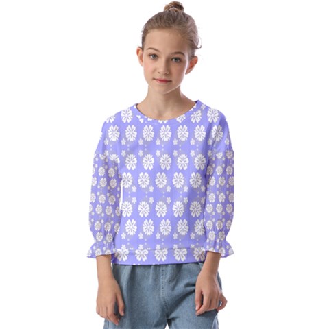 Spring Happiness Kids  Cuff Sleeve Top by ConteMonfrey