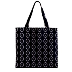 Sharp Circles Zipper Grocery Tote Bag by ConteMonfrey