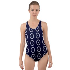 Sharp Circles Cut-out Back One Piece Swimsuit by ConteMonfrey