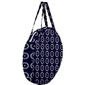 Sharp Circles Giant Round Zipper Tote View3