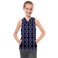 Sharp Circles Kids  Sleeveless Hoodie by ConteMonfrey