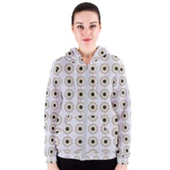 Abstract Blossom Women s Zipper Hoodie by ConteMonfrey