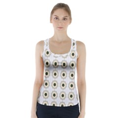 Abstract Blossom Racer Back Sports Top by ConteMonfrey