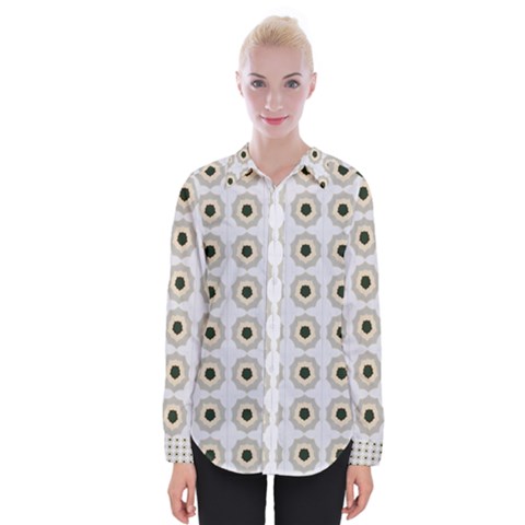 Abstract Blossom Womens Long Sleeve Shirt by ConteMonfrey