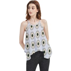 Abstract Blossom Flowy Camisole Tank Top by ConteMonfrey