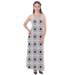 Abstract Blossom Sleeveless Velour Maxi Dress by ConteMonfrey