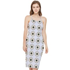 Abstract Blossom Bodycon Cross Back Summer Dress by ConteMonfrey