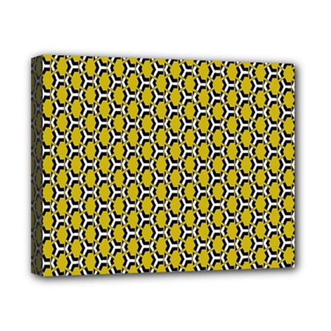 Abstract Beehive Yellow  Canvas 10  X 8  (stretched) by ConteMonfrey