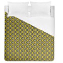 Abstract Beehive Yellow  Duvet Cover (Queen Size) View1