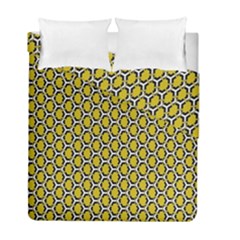 Abstract Beehive Yellow  Duvet Cover Double Side (full/ Double Size) by ConteMonfrey