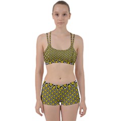 Abstract Beehive Yellow  Perfect Fit Gym Set by ConteMonfrey