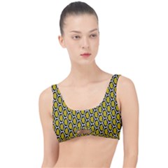 Abstract Beehive Yellow  The Little Details Bikini Top by ConteMonfrey