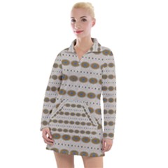 Balls Of Energy 70s Vibes Women s Long Sleeve Casual Dress by ConteMonfrey