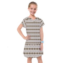 Balls Of Energy 70s Vibes Kids  Drop Waist Dress by ConteMonfrey